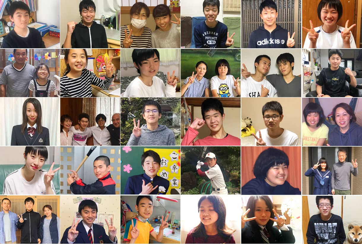 九州各県で多くの生徒が九州家庭教師協会の指導によって志望校合格や成績アップを果たしています！
